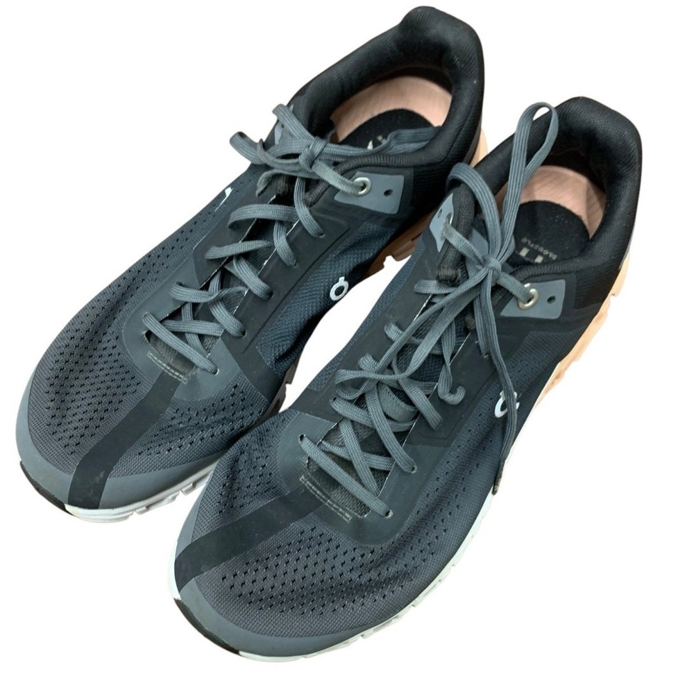 On Cloudflow Road-Running Shoes - Women's 9.5 Black Rock/Rose‎